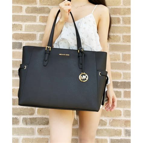 plain black michael kors handbag